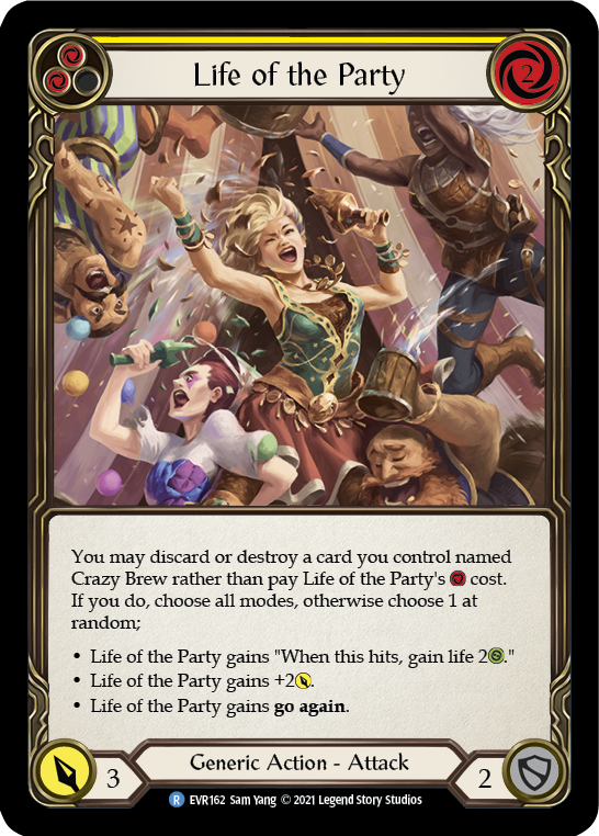 Life of the Party (Yellow) [EVR162] (Everfest)  1st Edition Normal | Good Games North