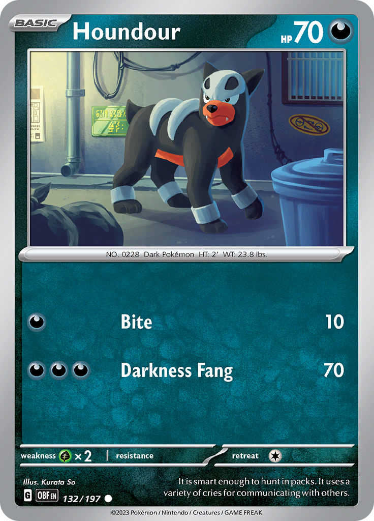 Houndour (132/197) [Scarlet & Violet: Obsidian Flames] | Good Games North