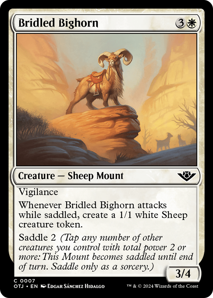 Bridled Bighorn [Outlaws of Thunder Junction] | Good Games North