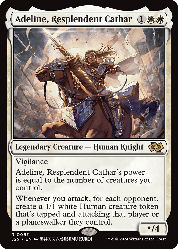 Adeline, Resplendent Cathar (Anime) [Foundations Jumpstart] | Good Games North