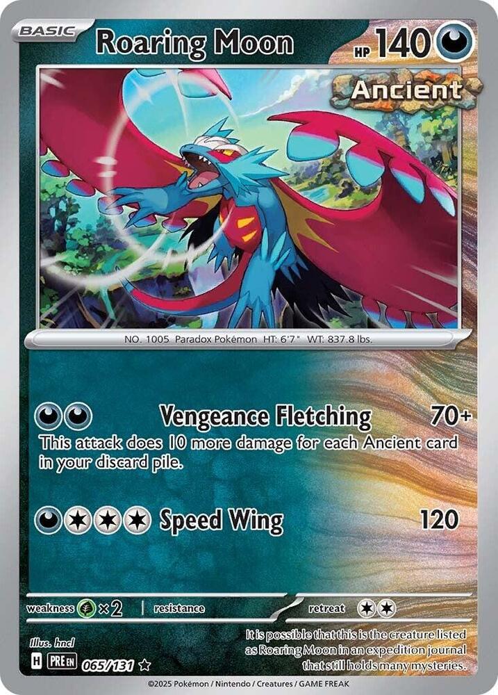 Roaring Moon (065/131) [Scarlet & Violet: Prismatic Evolutions] | Good Games North