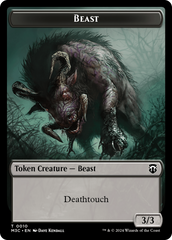 Beast (0010) // Shapeshifter (0008) Double-Sided Token [Modern Horizons 3 Commander Tokens] | Good Games North