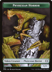 Phyrexian Goblin // Phyrexian Horror Double-Sided Token [Phyrexia: All Will Be One Tokens] | Good Games North
