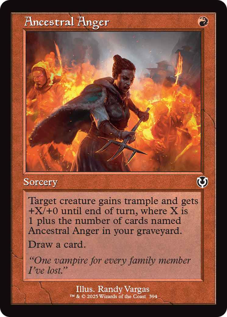 Ancestral Anger (Retro Frame) [Innistrad Remastered] | Good Games North