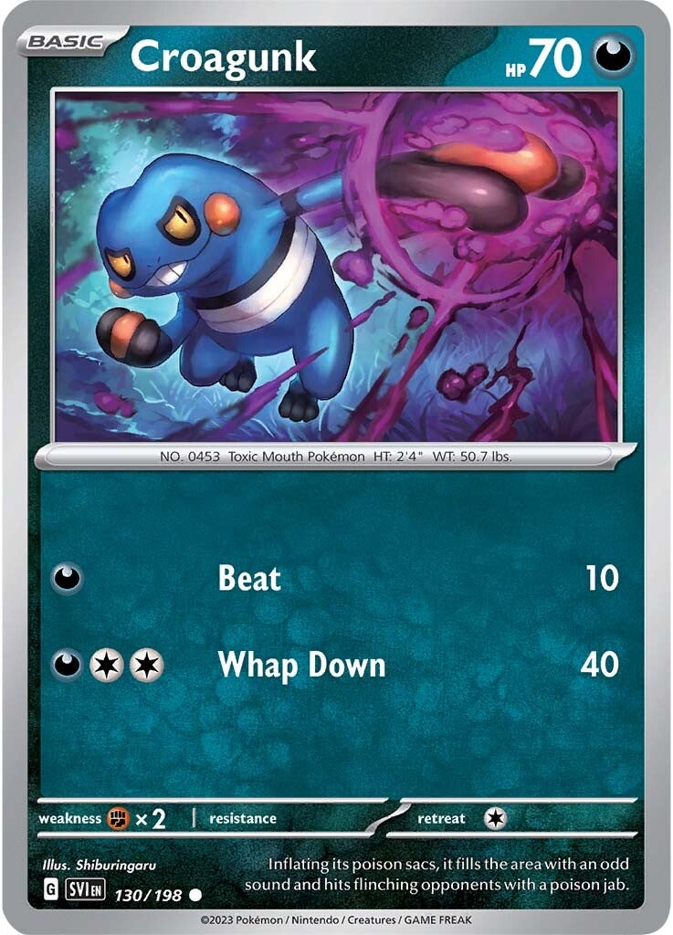 Croagunk (130/198) [Scarlet & Violet: Base Set] | Good Games North