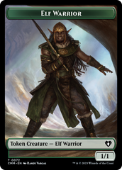 Elf Warrior // Cleric Double-Sided Token [Commander Masters Tokens] | Good Games North