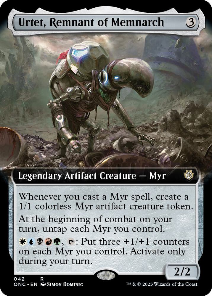 Urtet, Remnant of Memnarch 42 (Commander: Phyrexia: All Will Be One)  - Extended Art Foil | Good Games North