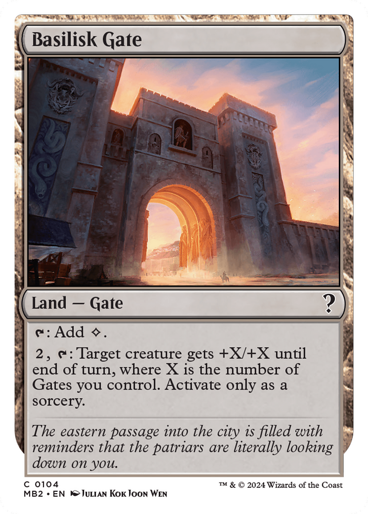 Basilisk Gate (White Border) [Mystery Booster 2] | Good Games North