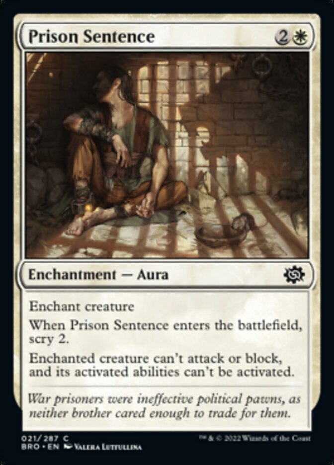 Prison Sentence [The Brothers' War] | Good Games North