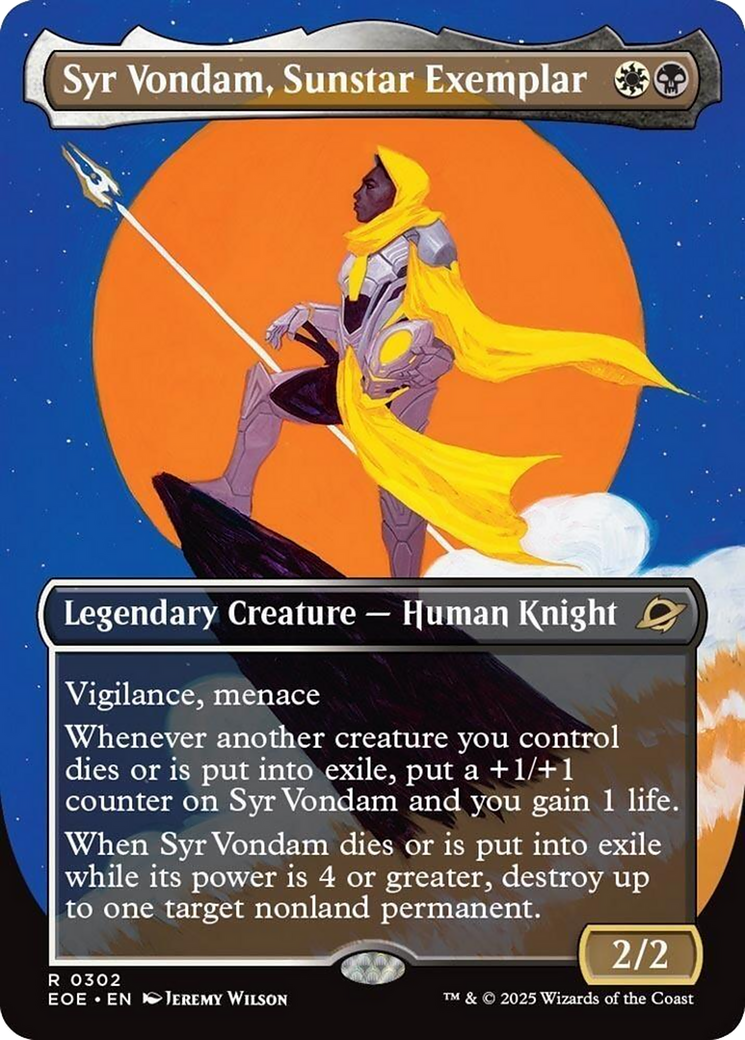Syr Vondam, Sunstar Exemplar (Borderless) [Edge of Eternities] | Good Games North