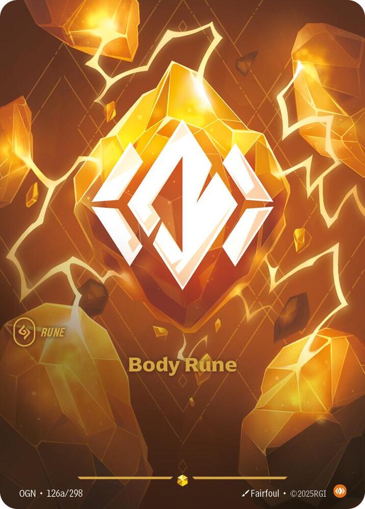 Body Rune Alternate Art (Origins)  - Foil | Good Games North