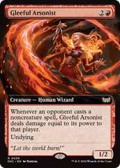Gleeful Arsonist (Extended Art) [Duskmourn: House of Horror Commander] | Good Games North