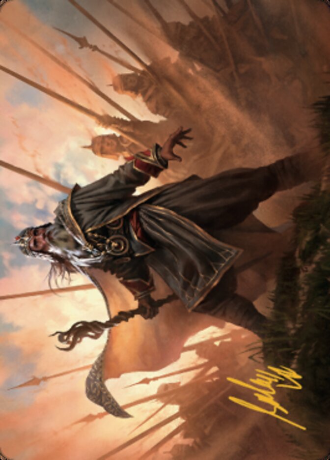 Hazezon, Shaper of Sand Art Card (Gold-Stamped Signature) [Dominaria United Art Series] | Good Games North
