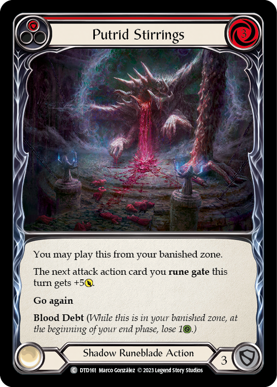 Putrid Stirrings (Red) [DTD161] (Dusk Till Dawn)  Rainbow Foil | Good Games North