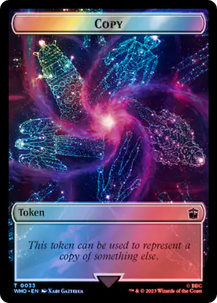 Copy // Mutant Double-Sided Token (Surge Foil) [Doctor Who Tokens] | Good Games North