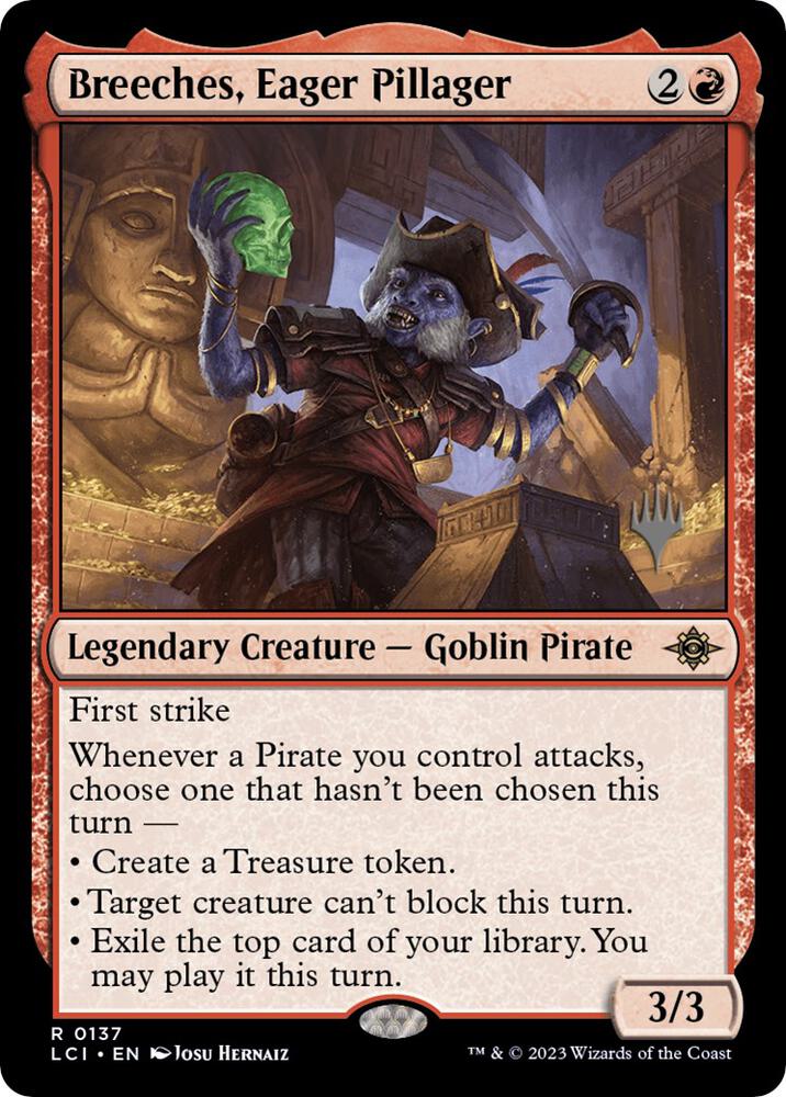 Breeches Eager Pillager 137 (Promo Pack: The Lost Caverns of Ixalan)  - Foil | Good Games North