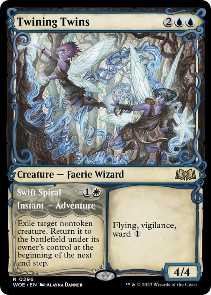 Twining Twins // Swift Spiral 296/276 (Wilds of Eldraine)  - Showcase | Good Games North