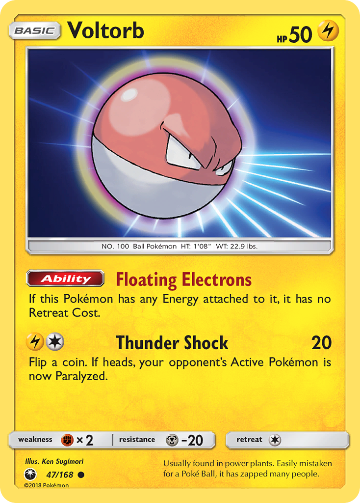 Voltorb (47/168) [Sun & Moon: Celestial Storm] | Good Games North
