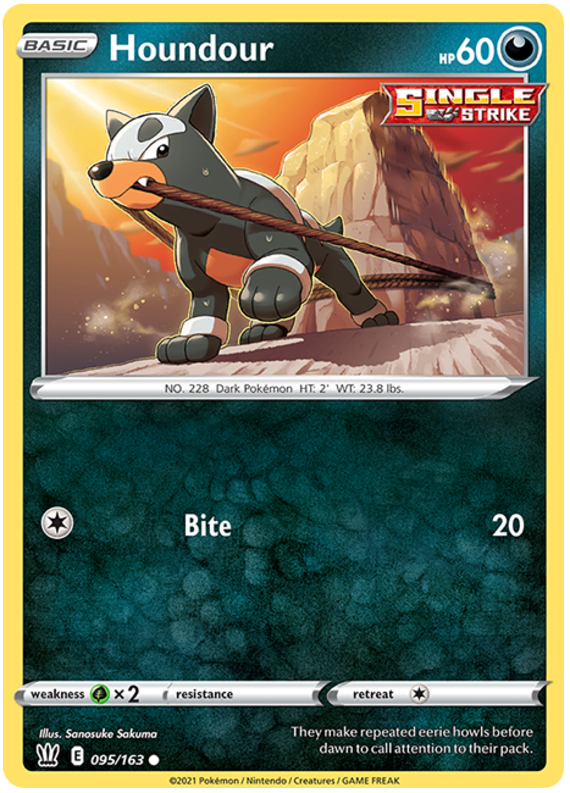 Houndour (095/163) [Sword & Shield: Battle Styles] | Good Games North