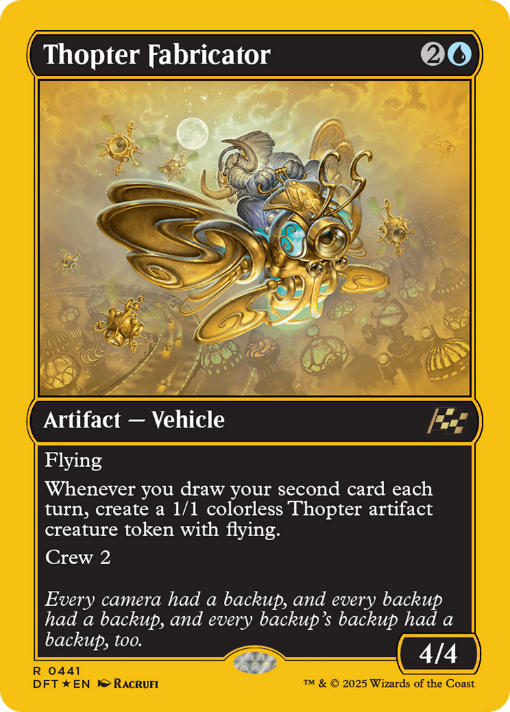 Thopter Fabricator (First-Place Foil) [Aetherdrift] | Good Games North