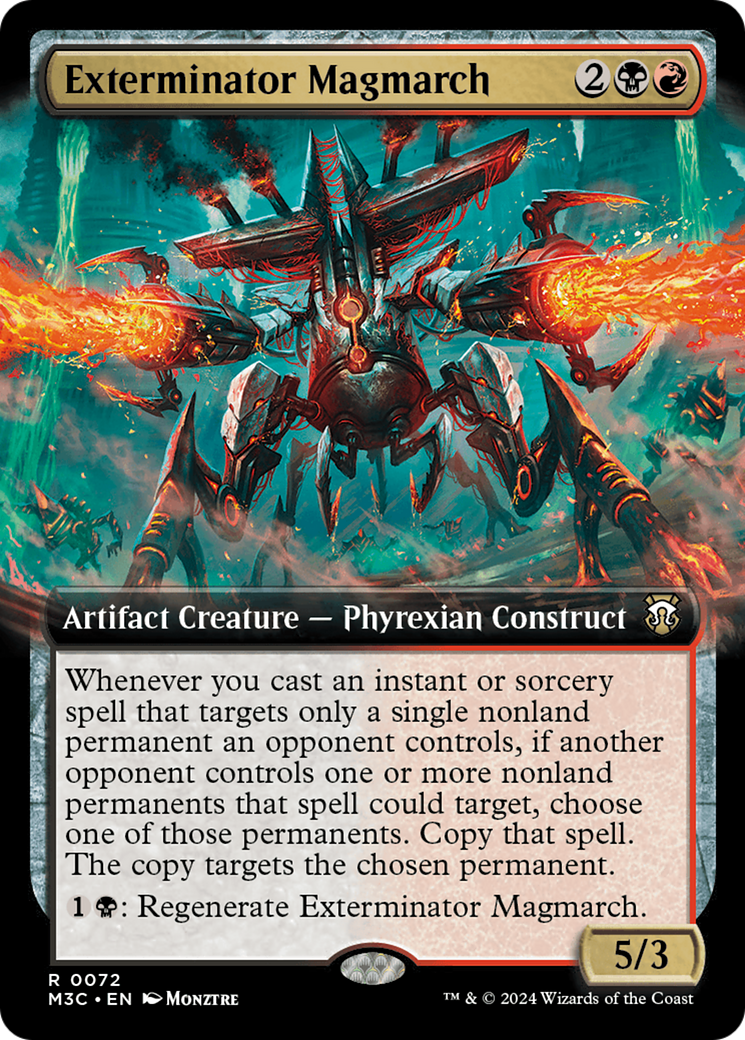 Exterminator Magmarch (Extended Art) (Ripple Foil) [Modern Horizons 3 Commander] | Good Games North