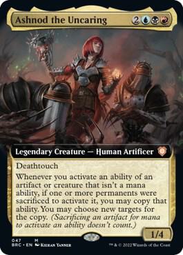 Ashnod the Uncaring Extended Art (Commander: The Brothers' War)  - Foil | Good Games North