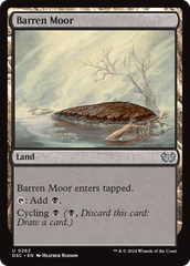 Barren Moor [Duskmourn: House of Horror Commander] | Good Games North