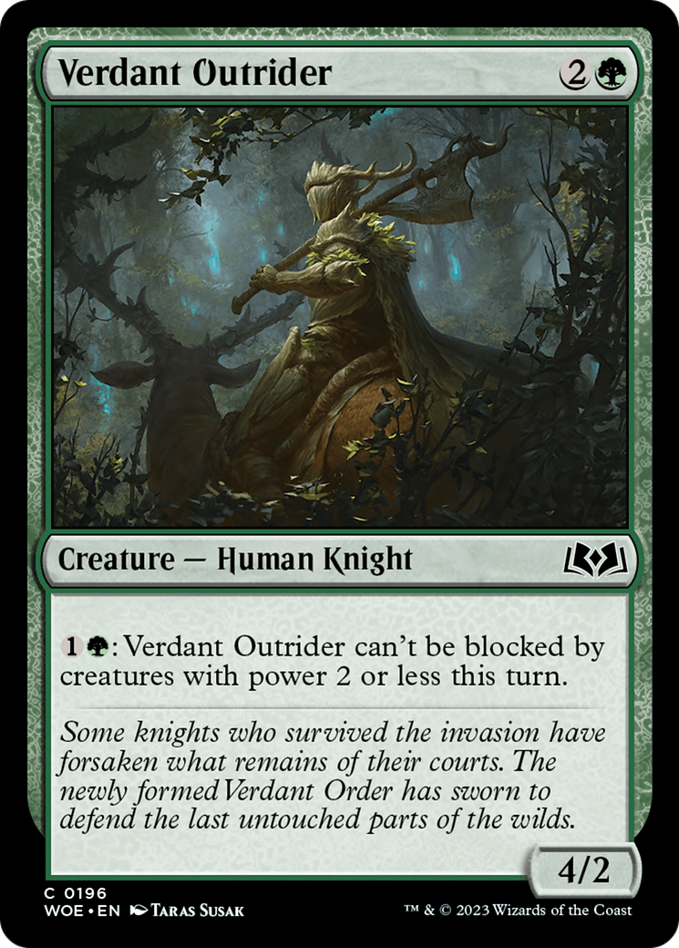 Verdant Outrider [Wilds of Eldraine] | Good Games North