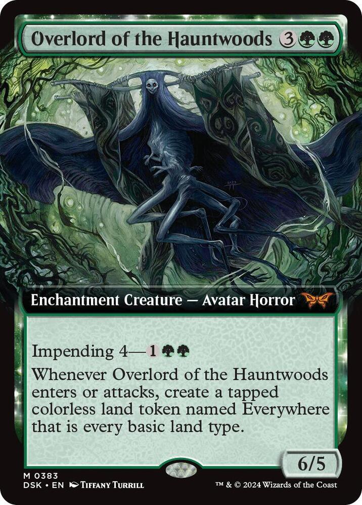 Overlord of the Hauntwoods Extended Art (Duskmourn: House of Horror)  - undefined | Good Games North