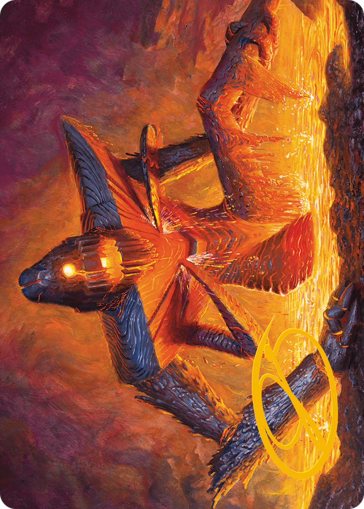Molten Gatekeeper Art Card (Gold-Stamped Signature) [Modern Horizons 3 Art Series] | Good Games North