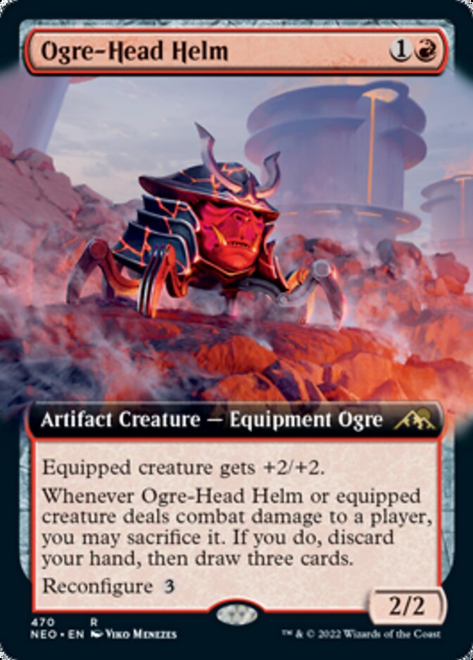Ogre-Head Helm (Extended Art) [Kamigawa: Neon Dynasty] | Good Games North
