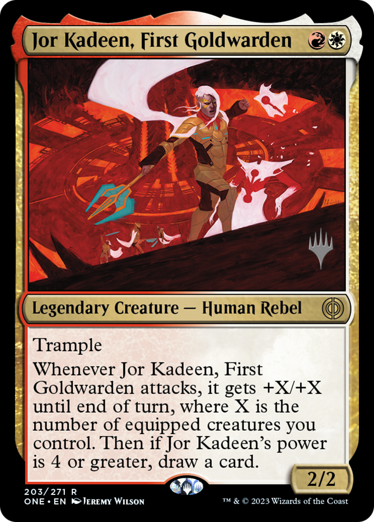 Jor Kadeen, First Goldwarden (Promo Pack) [Phyrexia: All Will Be One Promos] | Good Games North