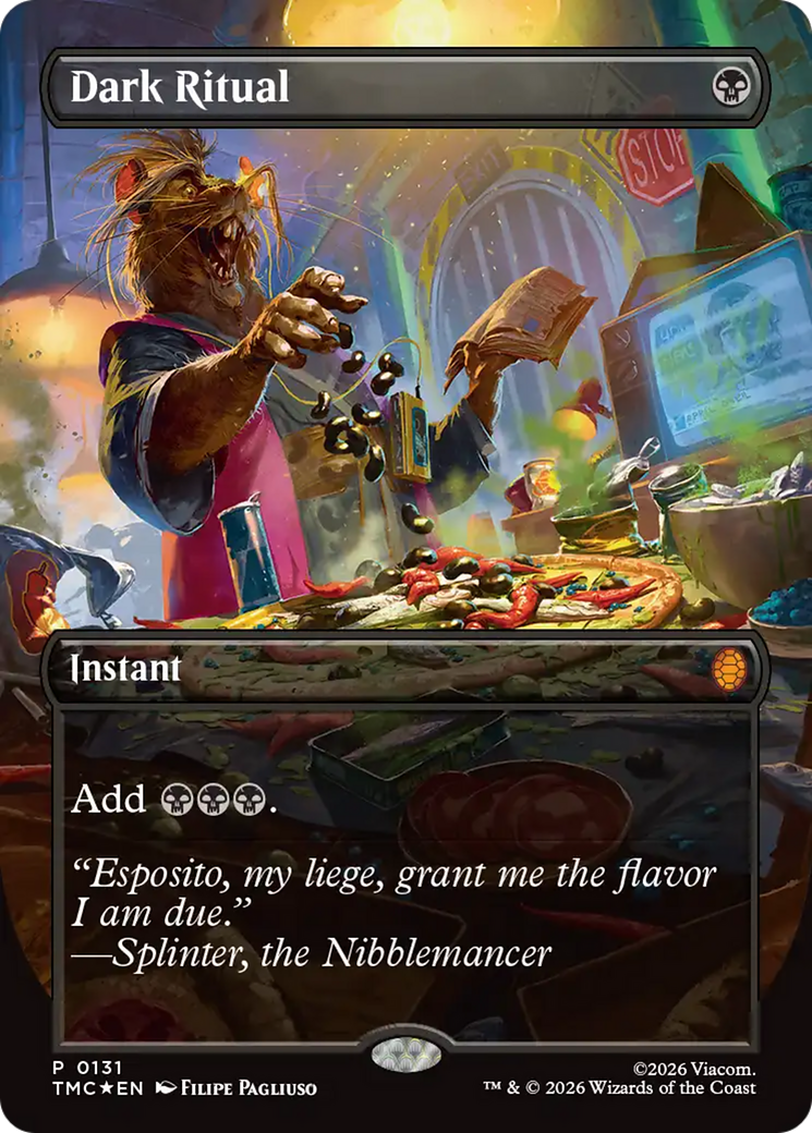 Dark Ritual (Borderless) [Teenage Mutant Ninja Turtles Commander] | Good Games North