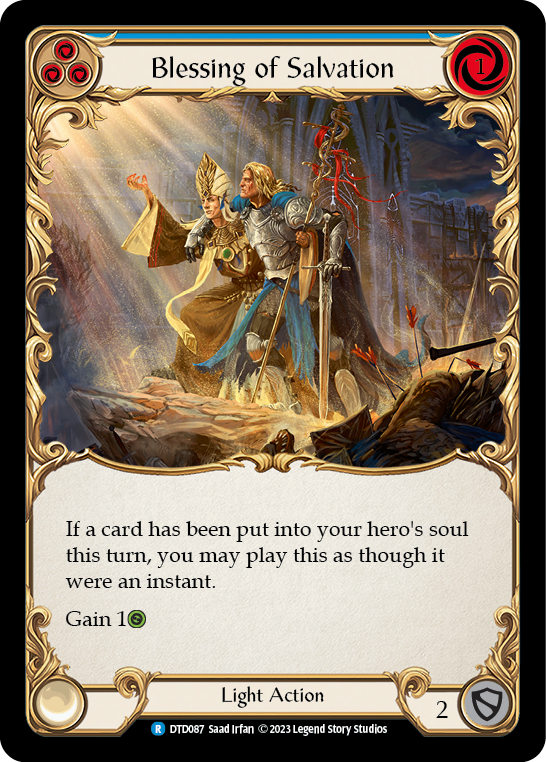 Blessing of Salvation (Blue) [DTD087] (Dusk Till Dawn) | Good Games North