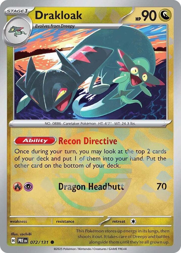 Drakloak (072/131) (Poke Ball Pattern) [Scarlet & Violet: Prismatic Evolutions] | Good Games North