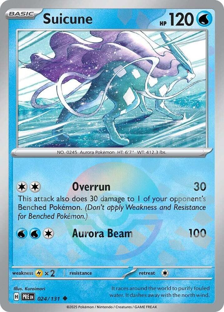 Suicune (024/131) (Poke Ball Pattern) [Scarlet & Violet: Prismatic Evolutions] | Good Games North