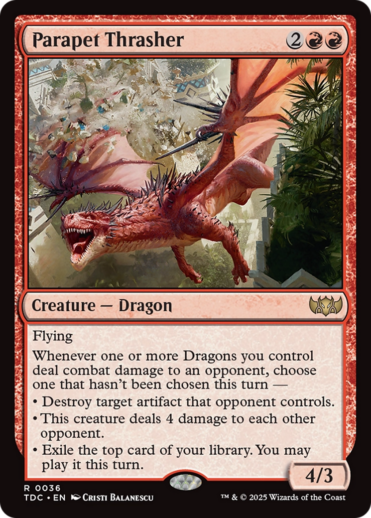 Parapet Thrasher [Tarkir: Dragonstorm Commander] | Good Games North