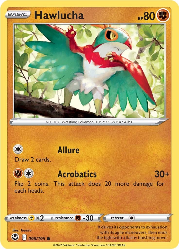 Hawlucha (098/195) [Sword & Shield: Silver Tempest] | Good Games North