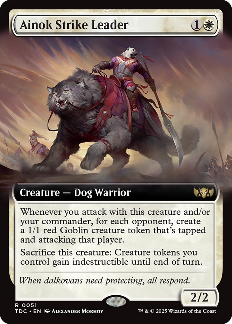 Ainok Strike Leader (Extended Art) [Tarkir: Dragonstorm Commander] | Good Games North