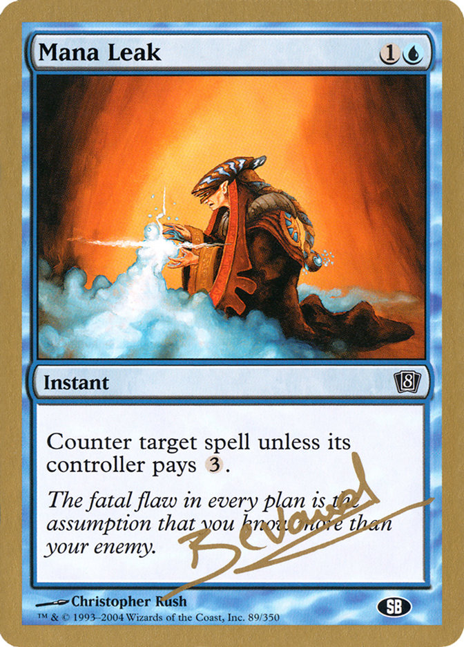 Mana Leak (Manuel Bevand) (SB) [World Championship Decks 2004] | Good Games North