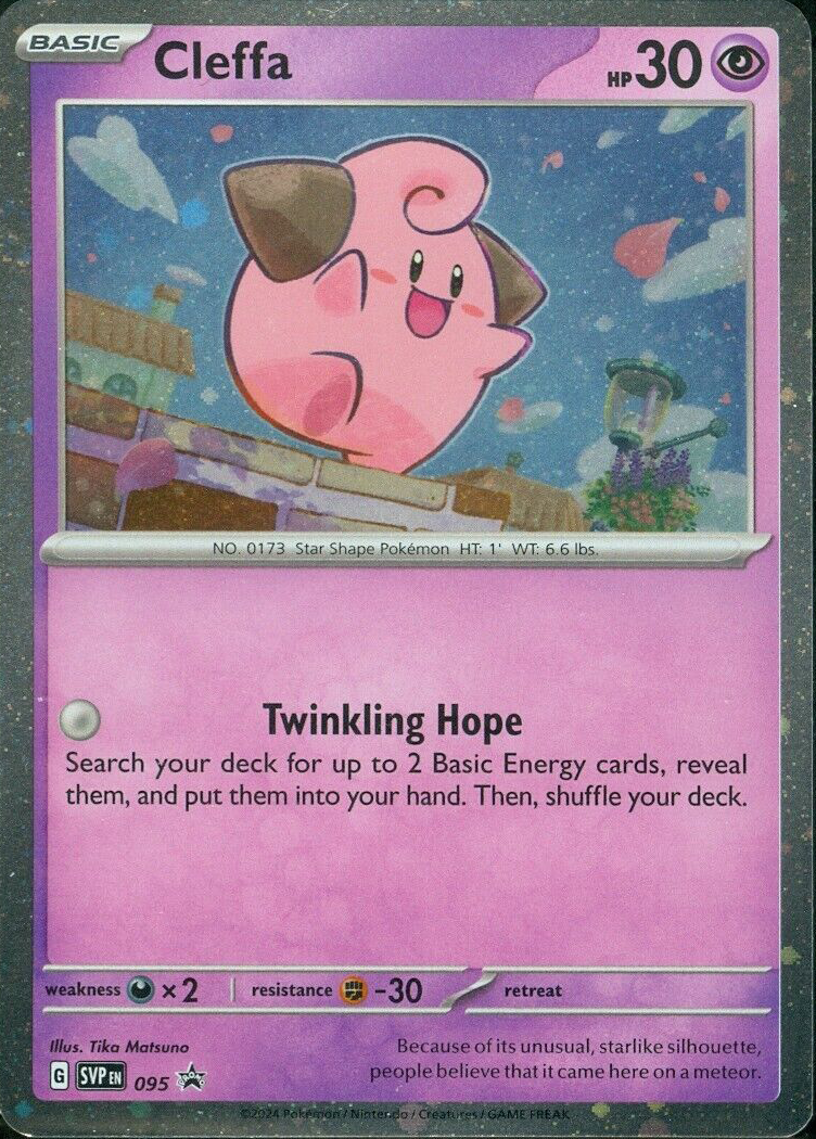 Cleffa (095) (Cosmos Foil) [Scarlet & Violet: Black Star Promos] | Good Games North