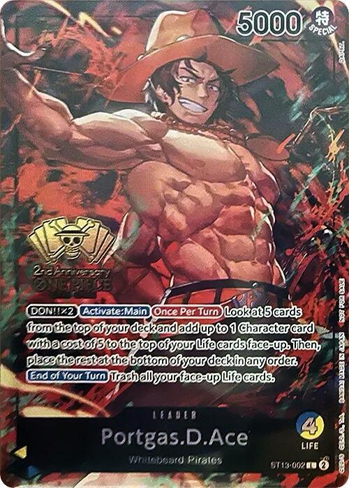 Portgas.D.Ace (2nd Anniversary Tournament) ST13-002 (One Piece Promotion Cards)  - Foil | Good Games North