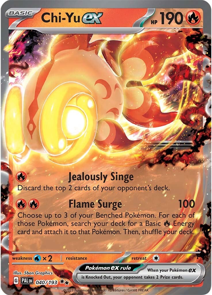 Chi-Yu ex (040/193) [Scarlet & Violet: Paldea Evolved] | Good Games North