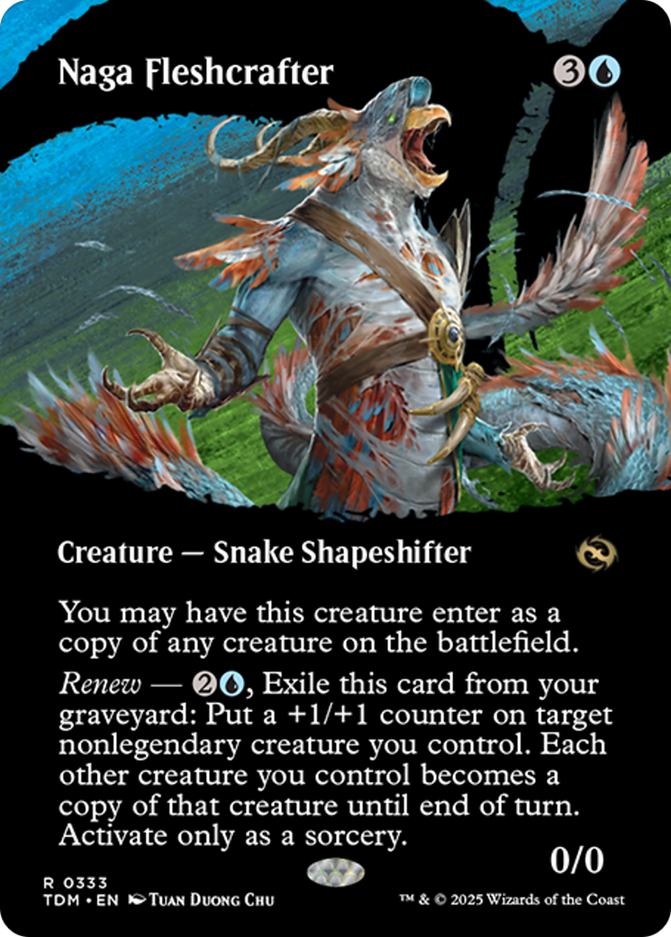 Naga Fleshcrafter (Borderless) [Tarkir: Dragonstorm] | Good Games North