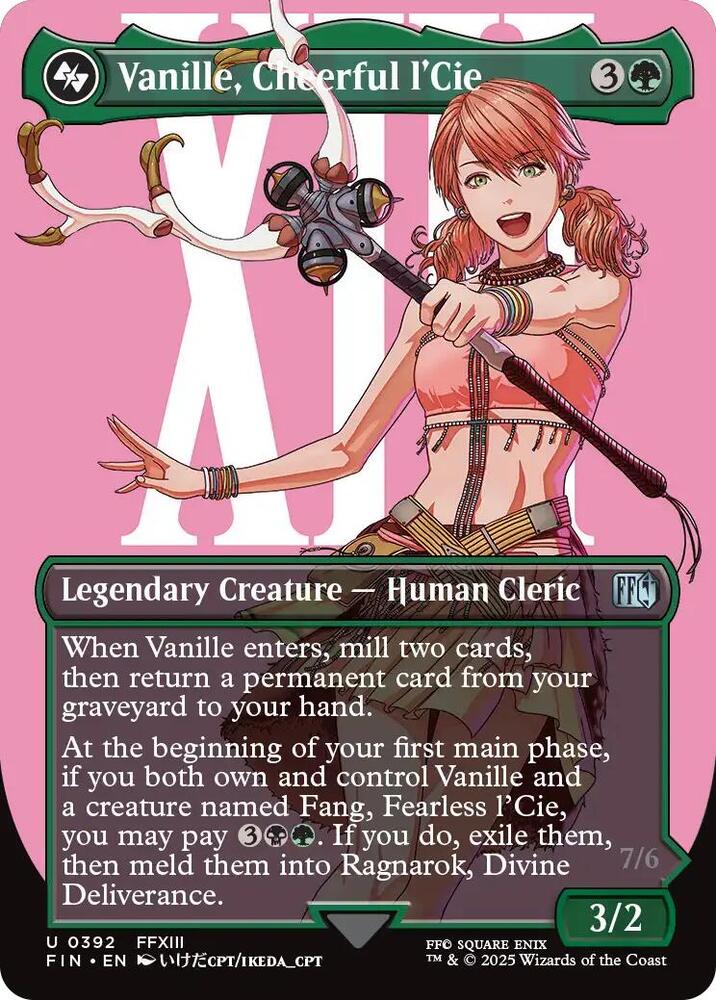 Vanille Cheerful lCie Borderless (FINAL FANTASY)  - Foil | Good Games North