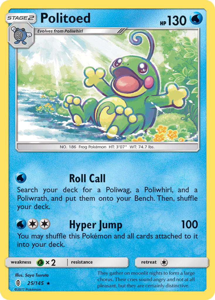 Politoed (25/145) [Sun & Moon: Guardians Rising] | Good Games North