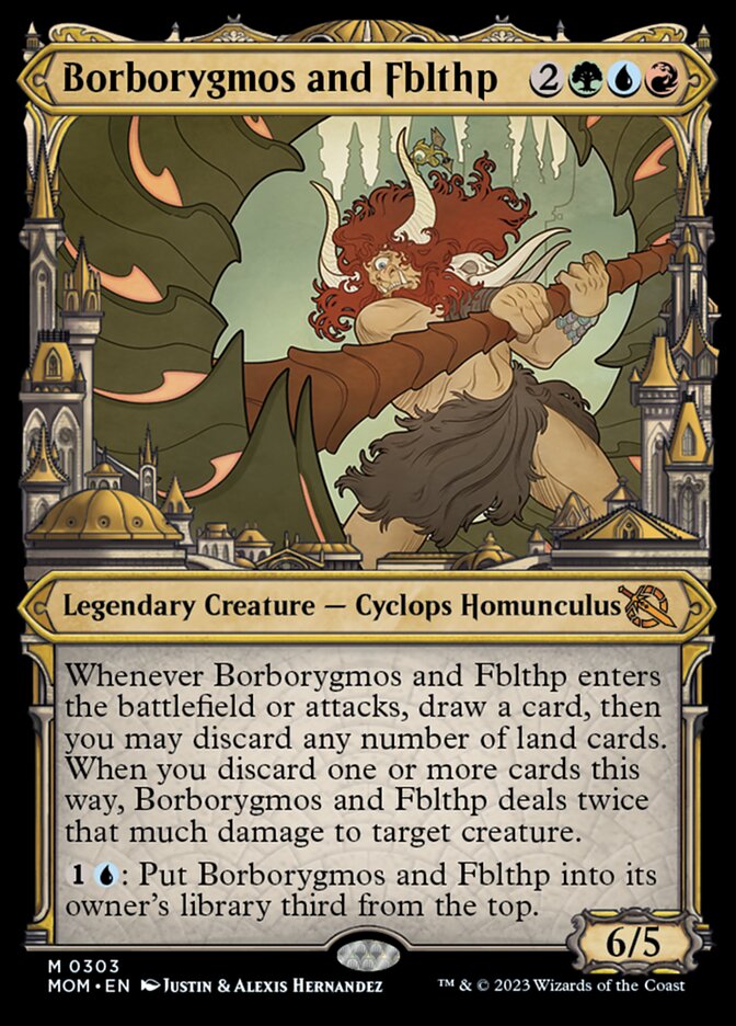 Borborygmos and Fblthp (Showcase Planar Booster Fun) [March of the Machine] | Good Games North