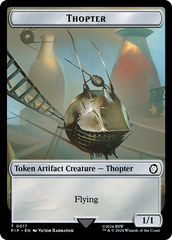 Food (0012) // Thopter Double-Sided Token [Fallout Tokens] | Good Games North