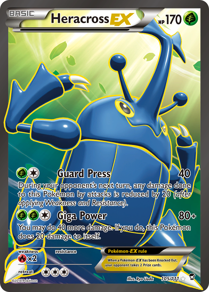 Heracross EX (105/111) [XY: Furious Fists] | Good Games North