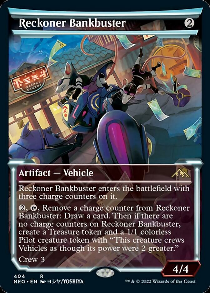 Reckoner Bankbuster (Showcase Soft Glow) [Kamigawa: Neon Dynasty] | Good Games North